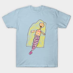 baby art mermaid T-Shirt